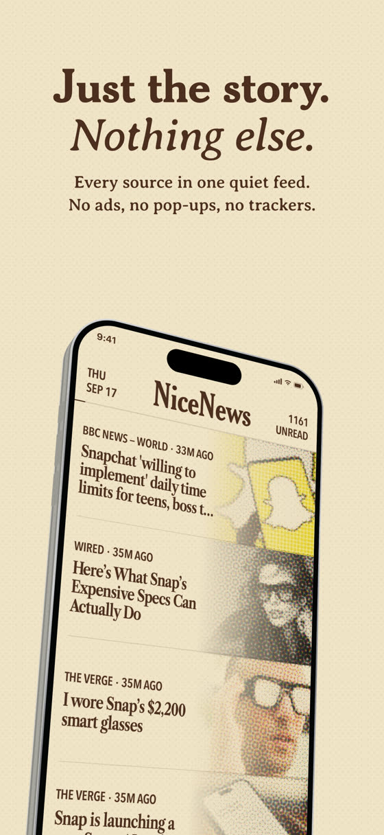 Just the story. Nothing else.